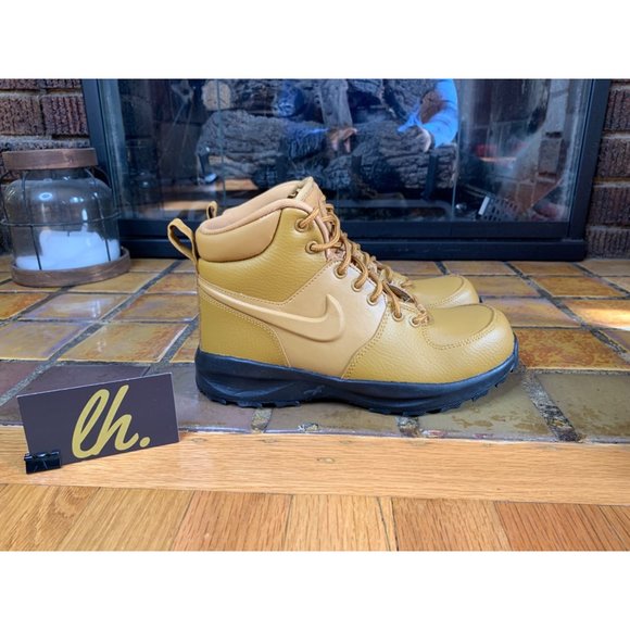 Youth 5y Nike Manoa LTR “Wheat” Leather Boots BQ5372-700 - Picture 5 of 7